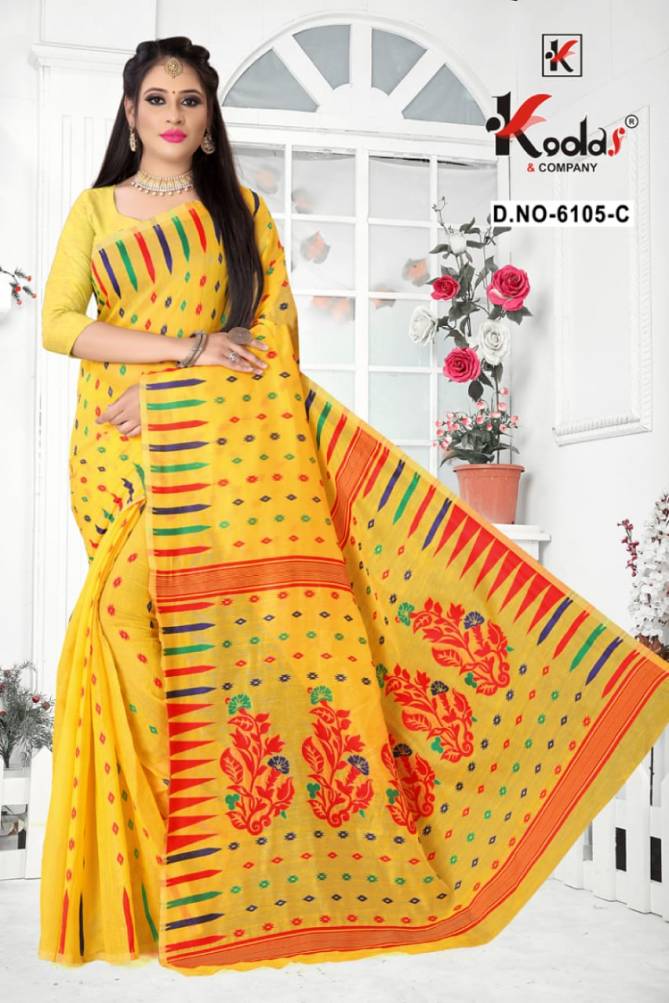 Dhakai  6105  Latest Fancy Designer Daily Wear Cotton Saree Collection